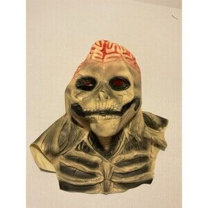 Halloween Skeleton Biochemical Latex Adult Cosplay Costume Scary Pink Brain